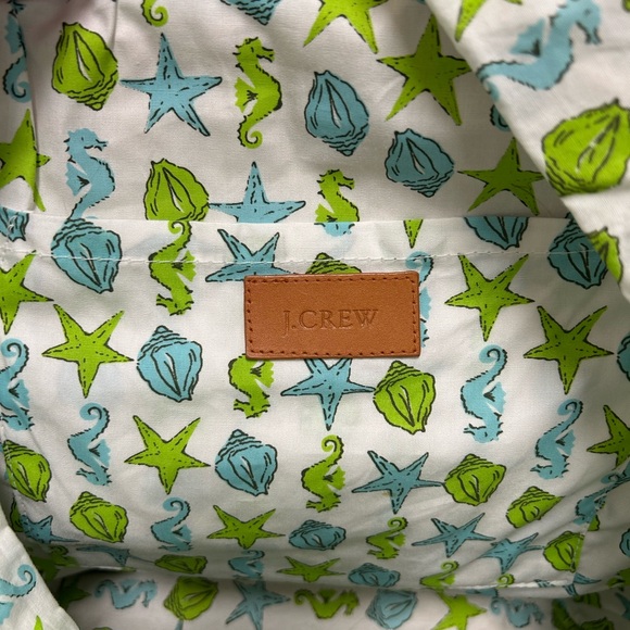 J Crew Palm Tree Straw Tote - Picture 5 of 8